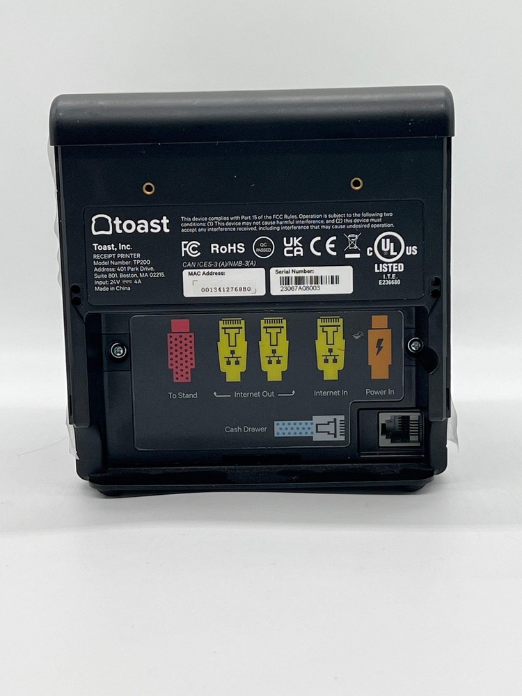 Toast POS System with Customer Screen, Printer, Kitchen Screen and Tap