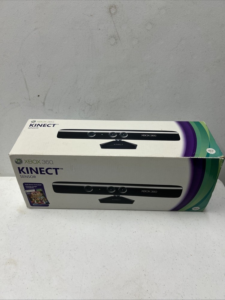 XBOX 360 Kinect Sensor With Kinect Adventures Game New - Open Box Rare Condition