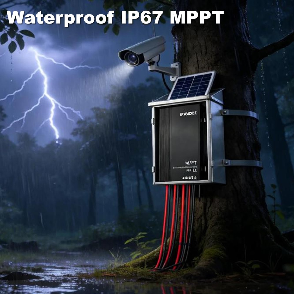 MPPT Solar Panel Battery Charge Controller 30A 12V/24V Regulator P67 Waterproof