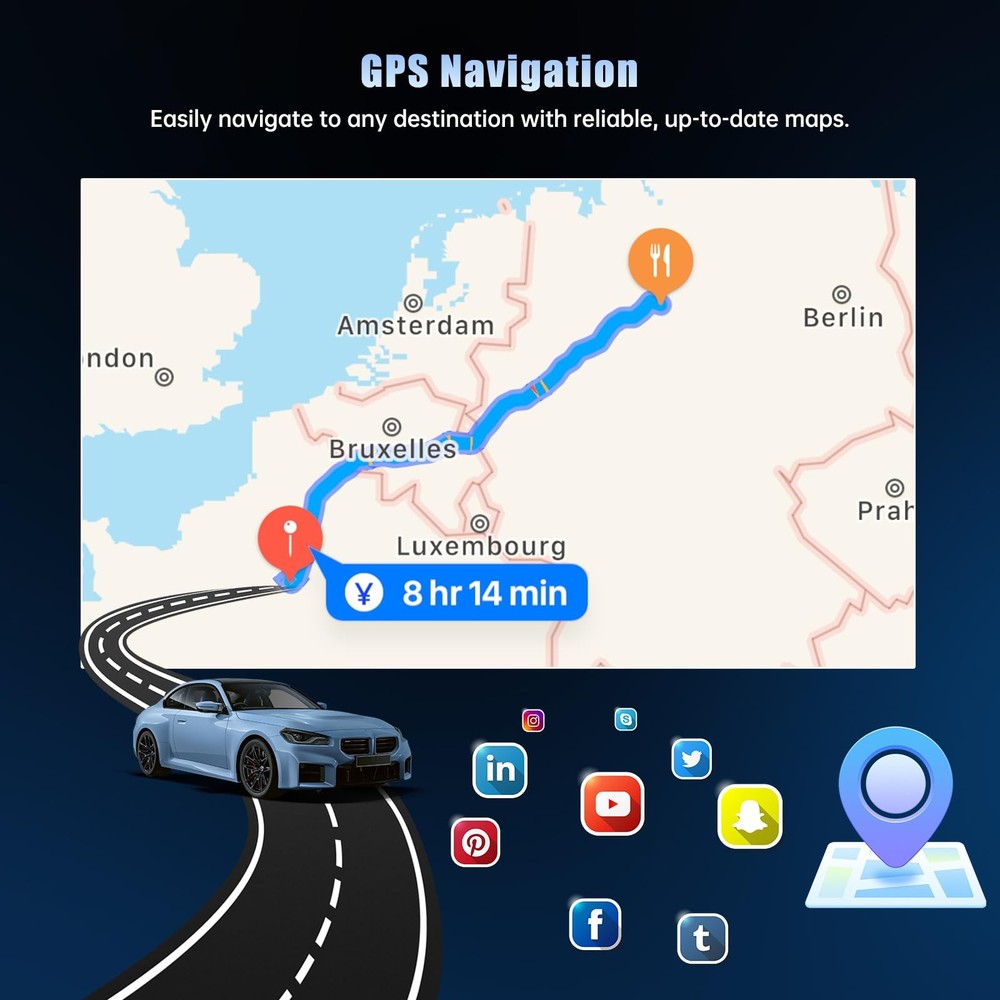 Android 13 Stereo for Mini Cooper 2010-2016 9in Touchscreen Carplay Android Auto