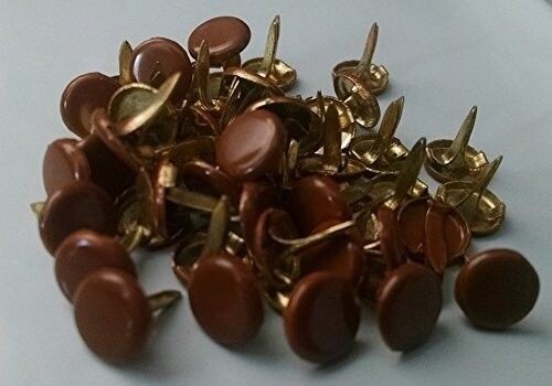 Brown Large Round Brads Bulk 50ct | Scrapbooking