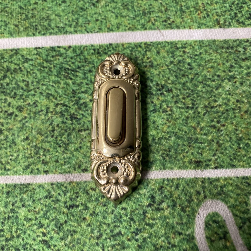Vintage Brass Doorbell Pushing Push Button