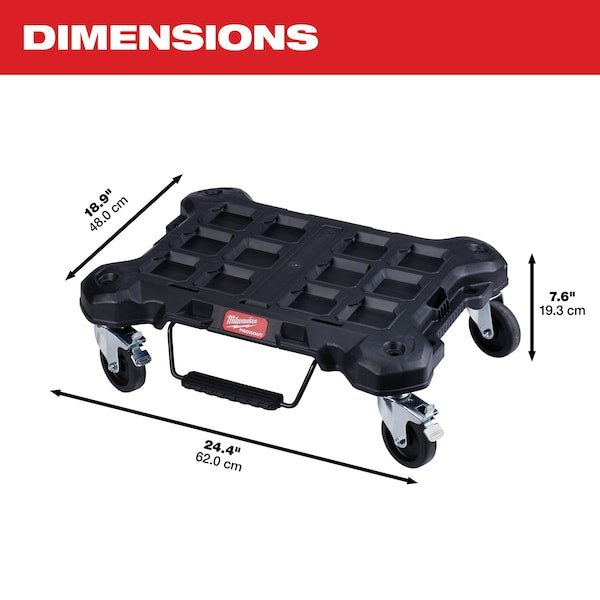For Milwaukee 48-22-8410 Loading Lever PACKOUT Black Plastic Tool Box Dolly