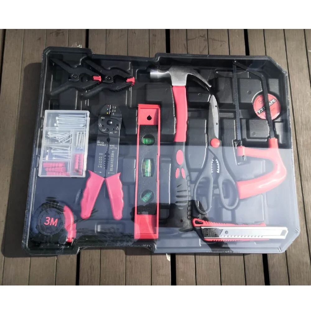 Professional Full Set Electrician Multi-function Hardware Household Toolbox