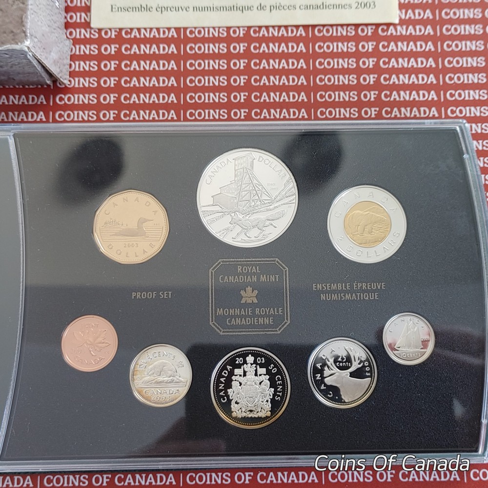 2003 Canada 8 Coin Proof Set - With Special Edition Silver Dollar #coinsofcanada