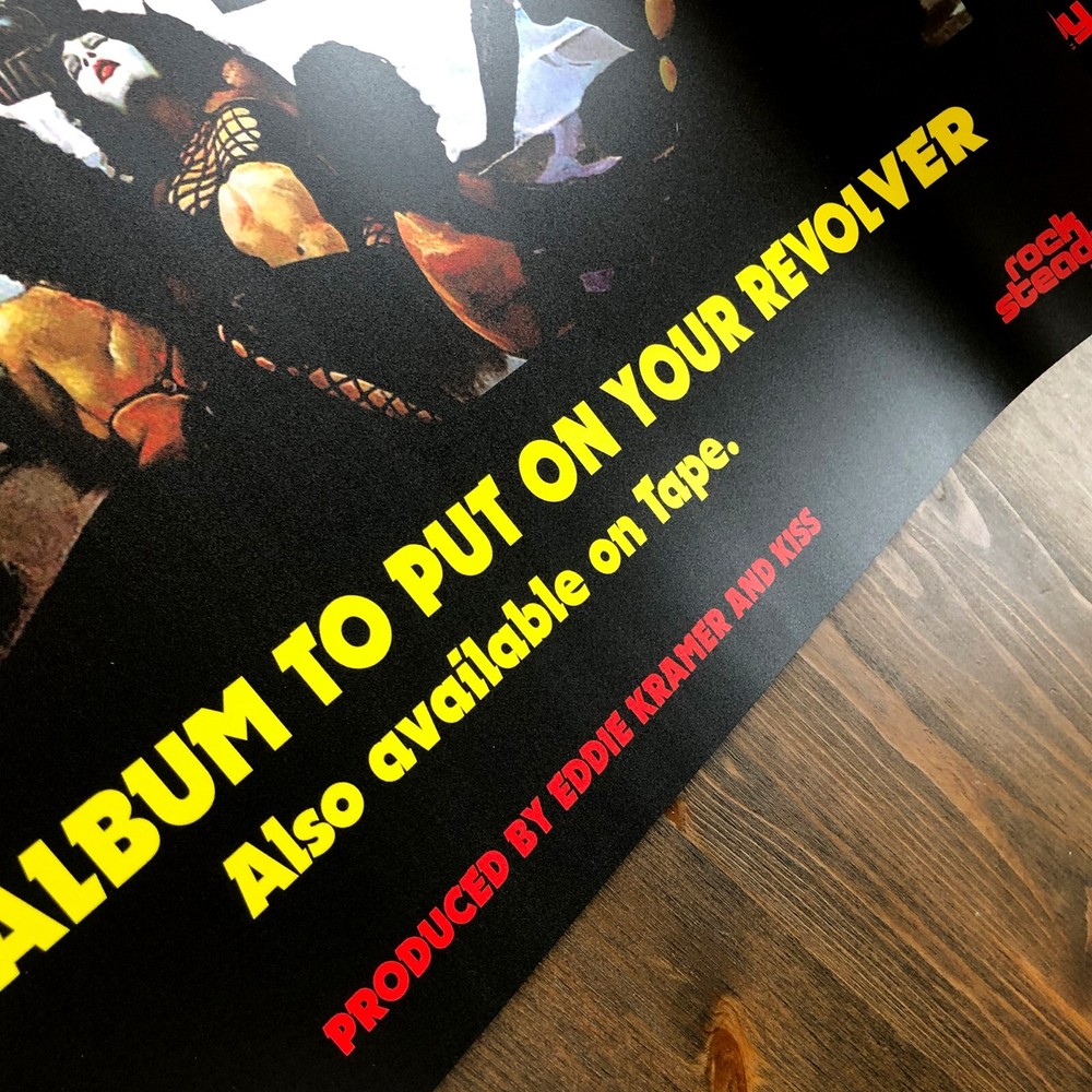 KISS Band Love Gun Vinyl Album Poster Magazine Advert 1977 Destroyer Alive! II