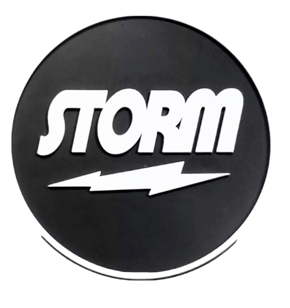 New Storm Round Bowling Patch (Black and White)