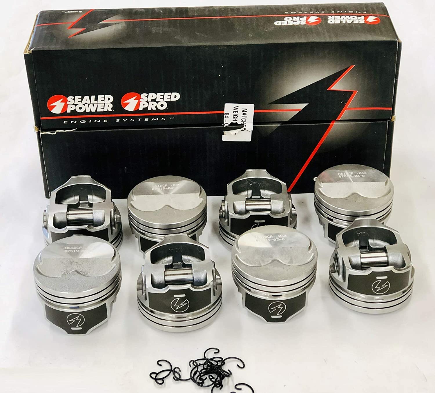 SPEED PRO Hypereutectic .125 Dome Pistons Set/8 Chevy SB 350 5.7 10.6:1 STD bore
