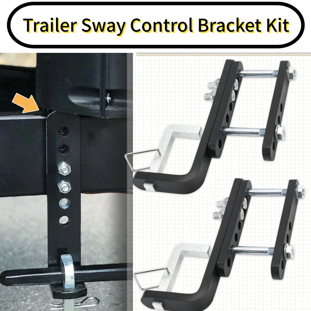 2PCS Trailer Sway Control Bracket for Equalizer Hitch-Weight Distribution System