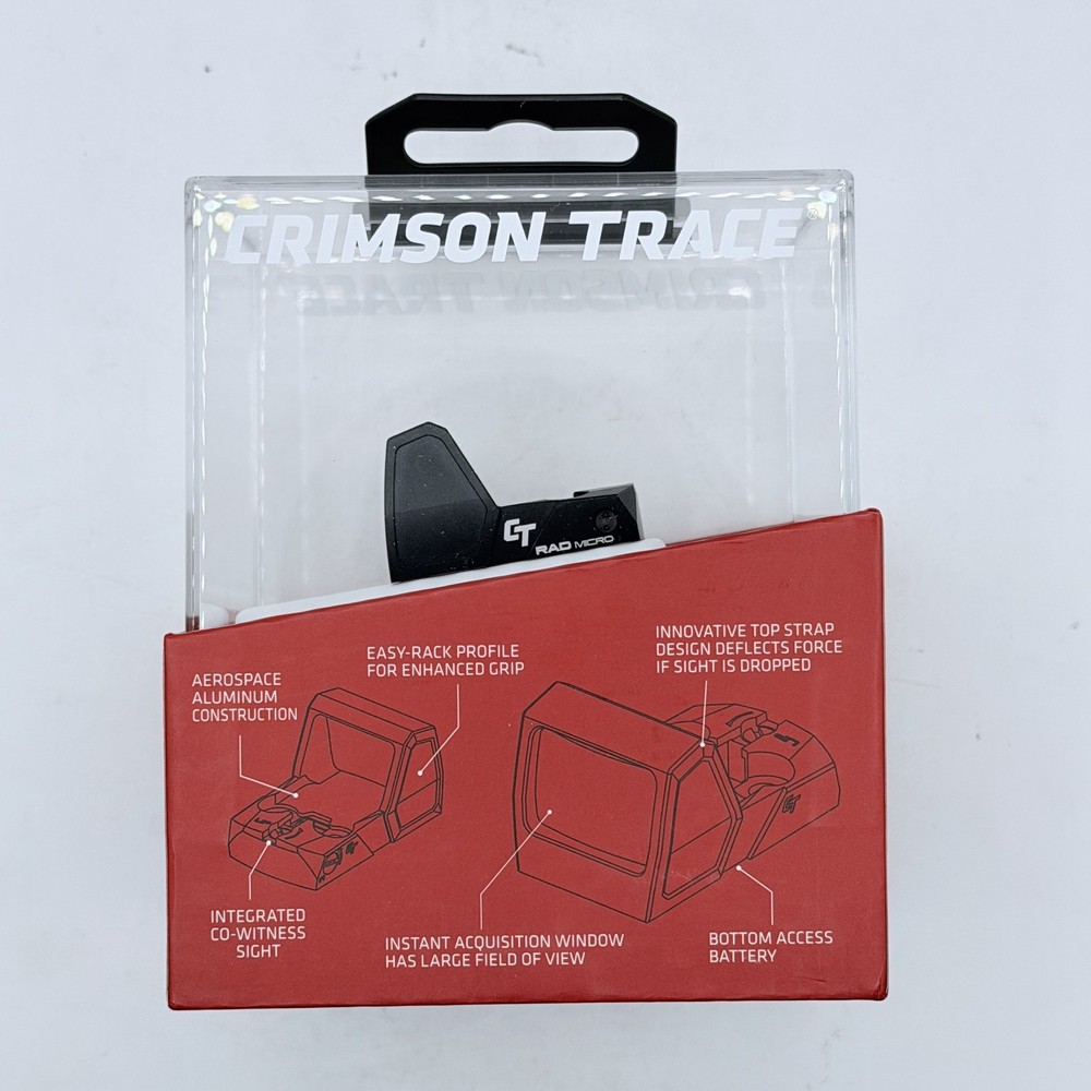 ​Crimson Trace RAD Micro Compact Open Reflex Sight Red Dot Electronic Sight 3MOA
