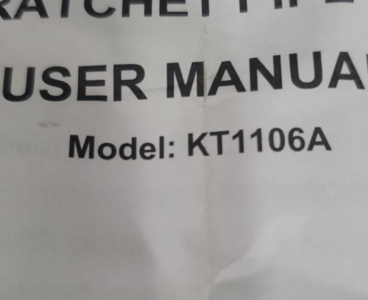 Vevor Ratchet Pipe Threader Kit 6 Piece Tool Set (KT1106A)