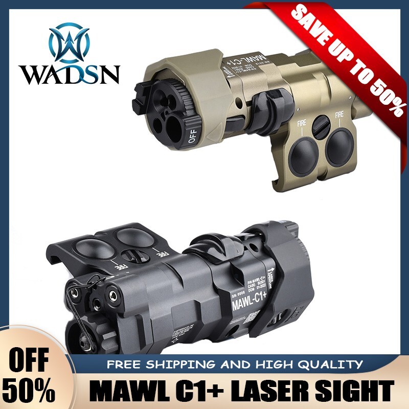 WADSN MAWL C1+ Laser Red Green IR Laser Sight White LED Strobe Flashlight