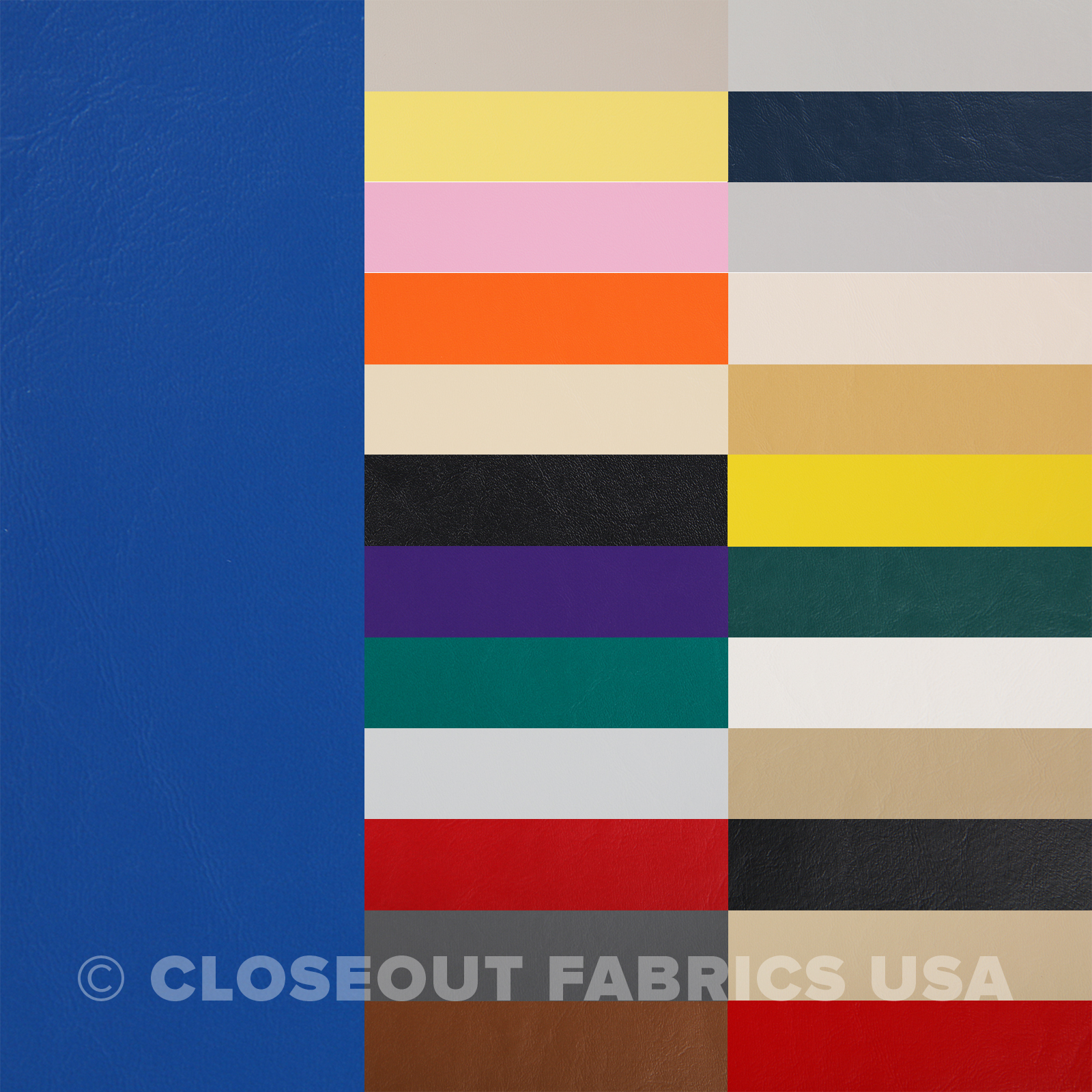 Marine Vinyl Fabric Faux Leather - Boat Auto Outdoor Upholstery - Rolled on Tube