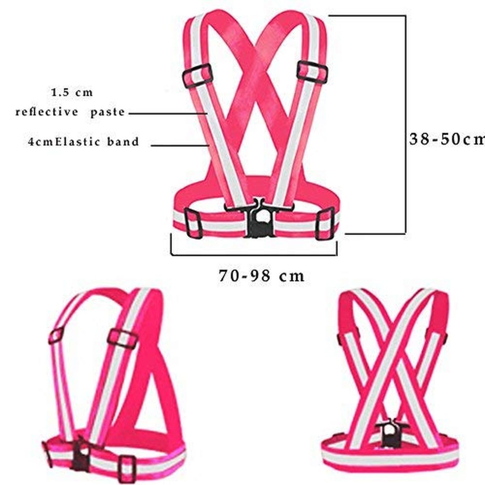 Reflective Vest with Hi Vis Bands, Fully Adjustable & Multi-Purpose: Running,...