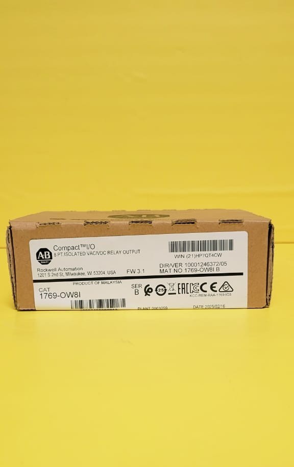 Sealed Allen Bradley 1769-OW8I Ser B CompactLogix Relay Output Module