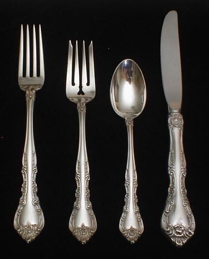 Gorham ALENCON LACE 4 pc. place setting