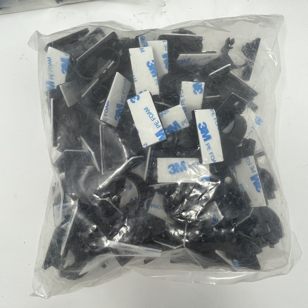 StarTech Pack Of 100 Self Adhesive Cable Clamps CBMCC2