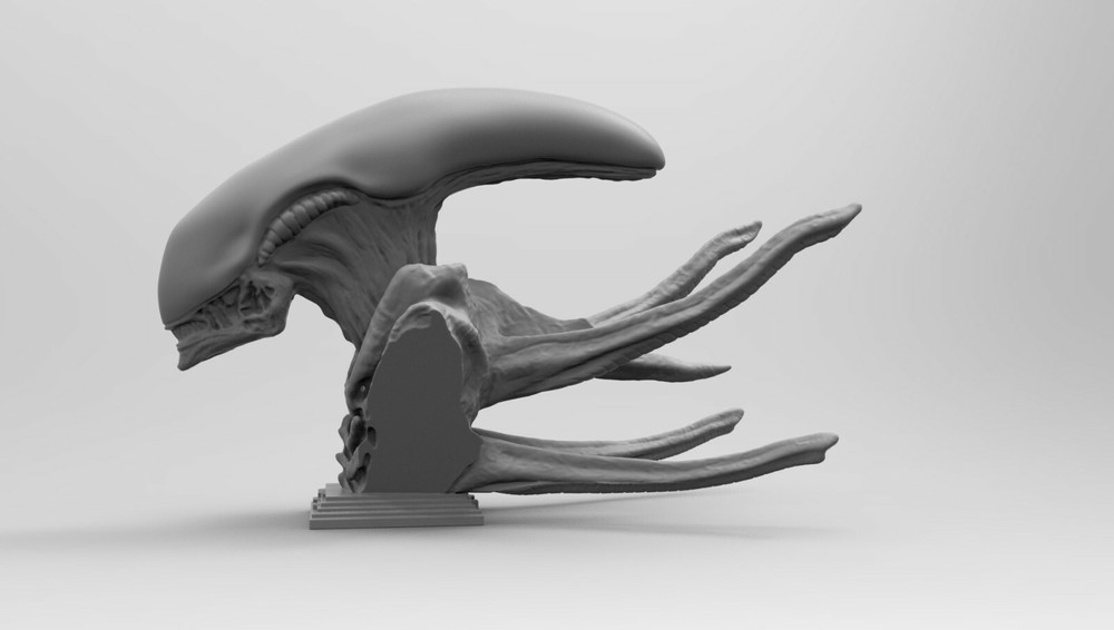 Scout Alien Xenomorph Bust 3D Printing model