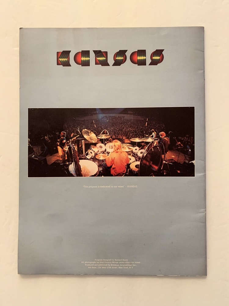 Kansas Point Of Know Return Tour Program-Free Shipping