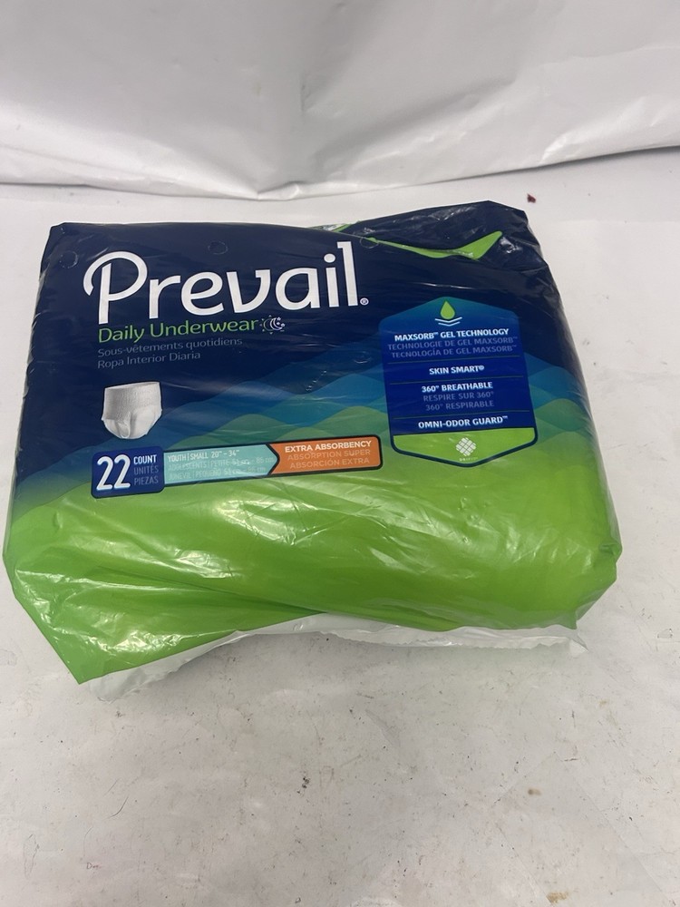 Prevail PV-511 Small Disposable Underwear, 22 Count - 1 Pack