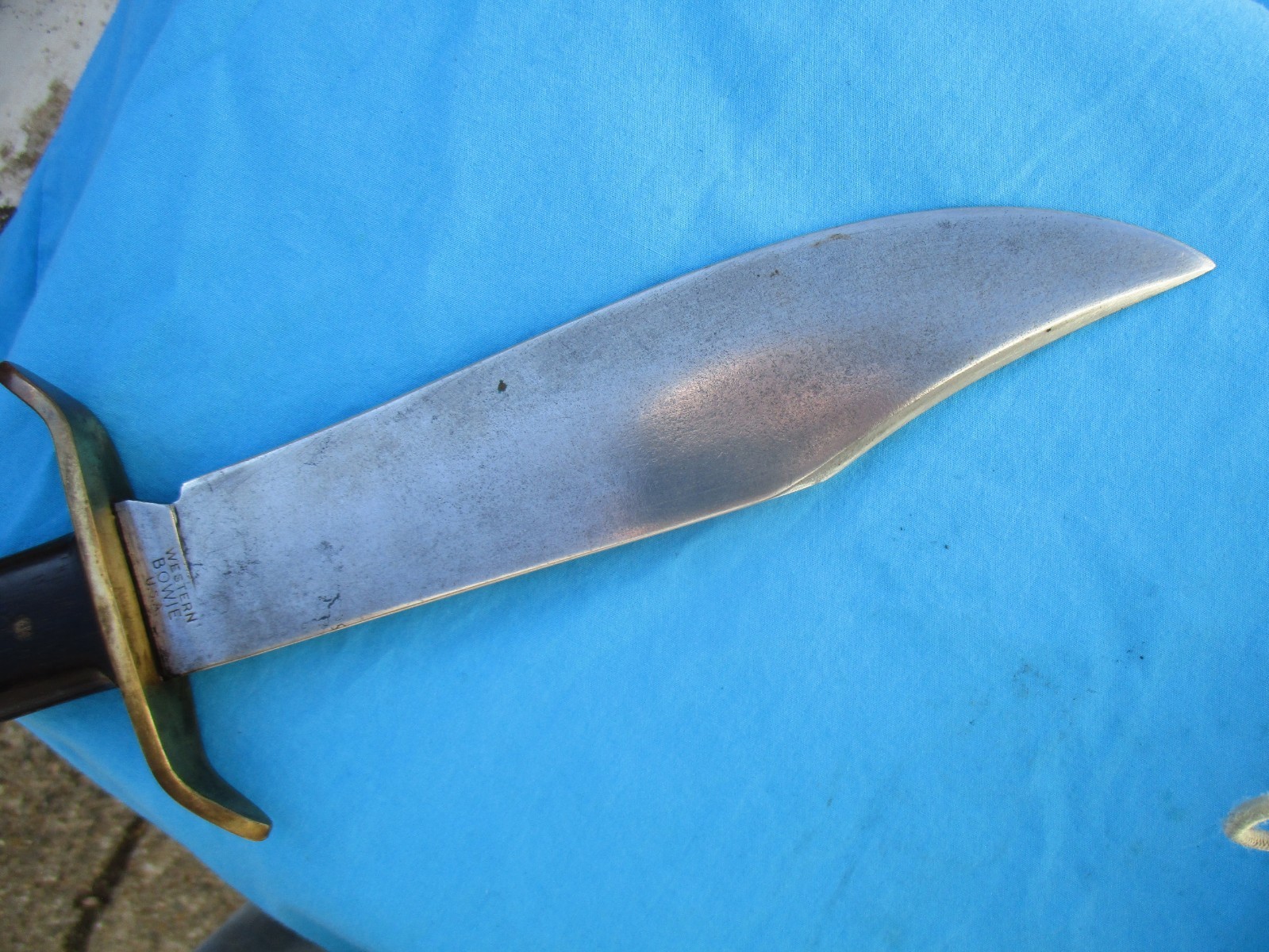 Vintage Western Bowie Knife 1960s Vietnam Era Old Used (Not Marked W49)