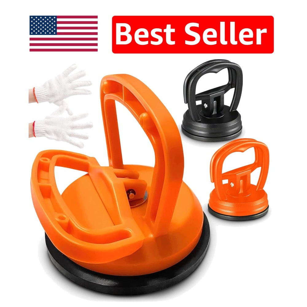 3-Piece Car Dent Puller Kit with 172lbs Suction Power - Durable DIY Solution