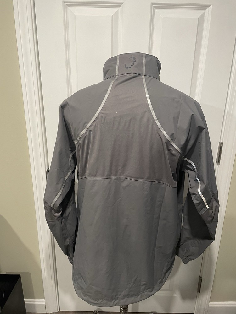 Zero Restriction Men’s Water Resistant Jacket Grey Size Large W/ Logo