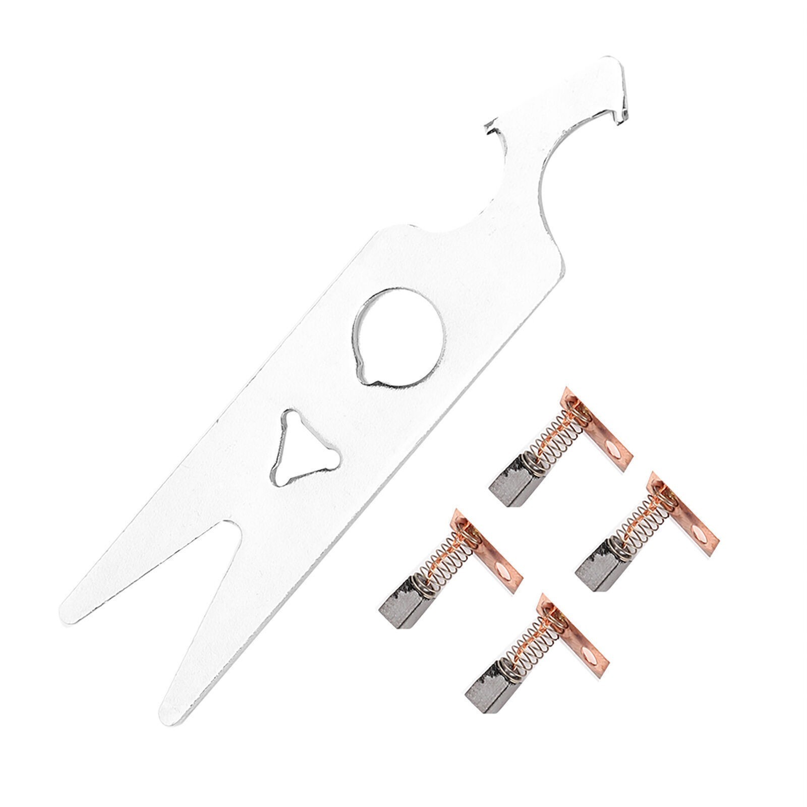 2 Pairs Carbon Brush Wrench Set Nail Drill Handpiece Accessory Replacement Part