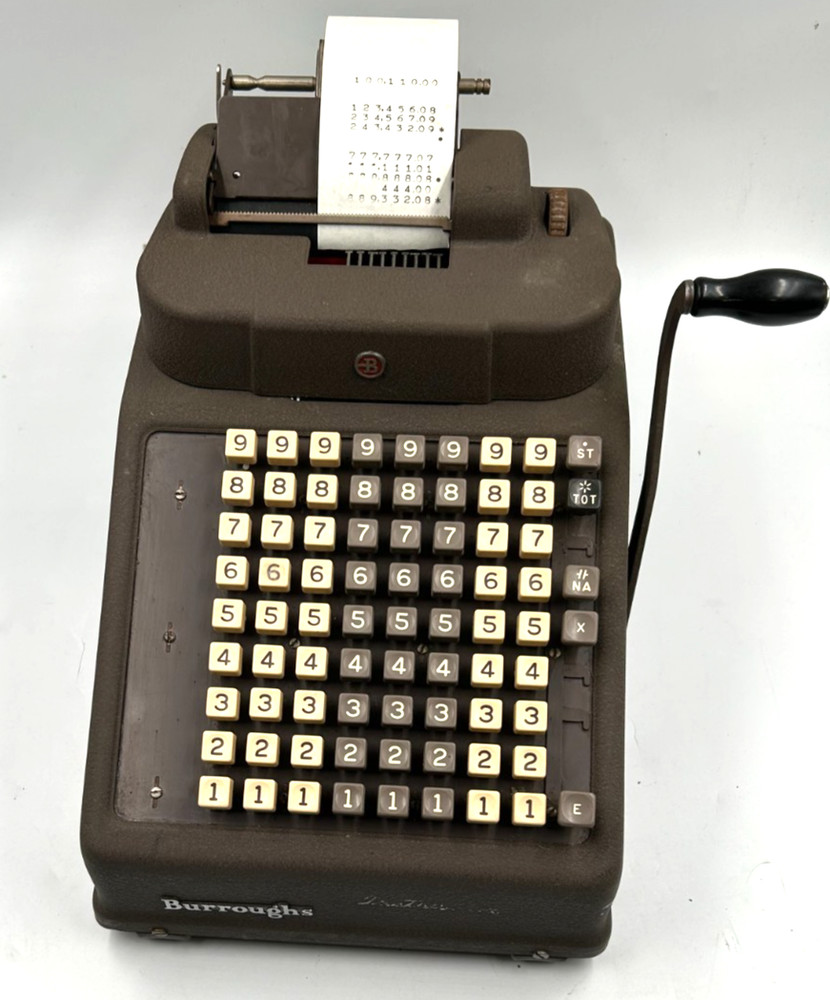 BURROUGHS 'Instructor'  adding machine NEEDS REPAIR