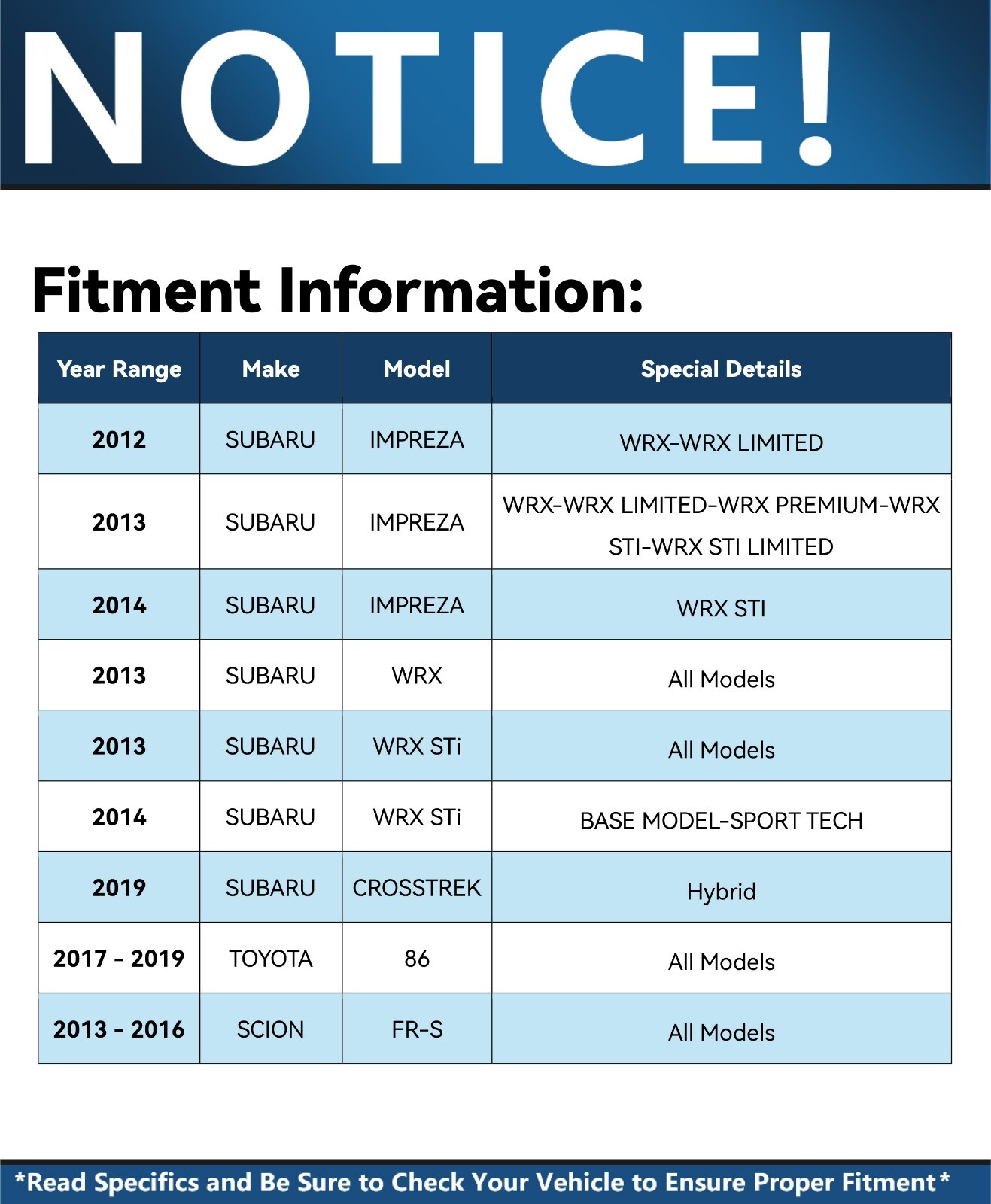 Rear Wheel Bearing and Hubs for Subaru Outback Forester Legacy Impreza Crosstrek