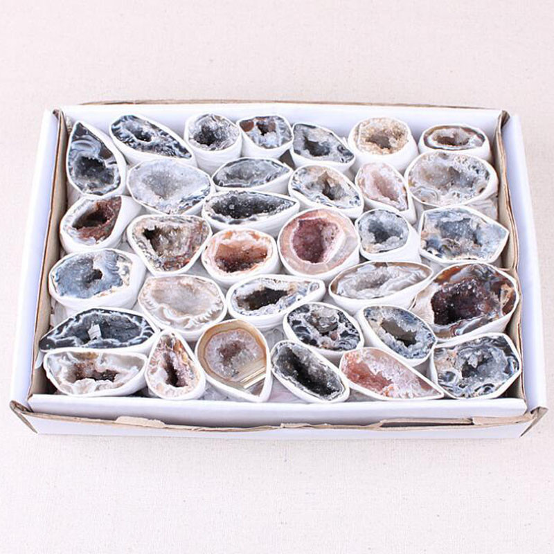 100% Lovely Natural Agate Mineral Specimen Cut Agate Geode "Cornucopia"