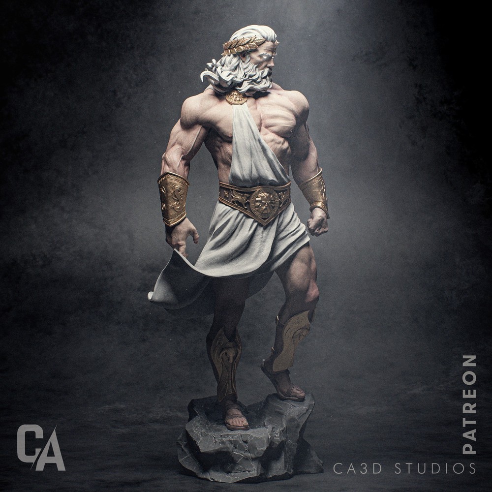 Zeus by CA3D | Diorama | D&D | DnD | Print on Demand