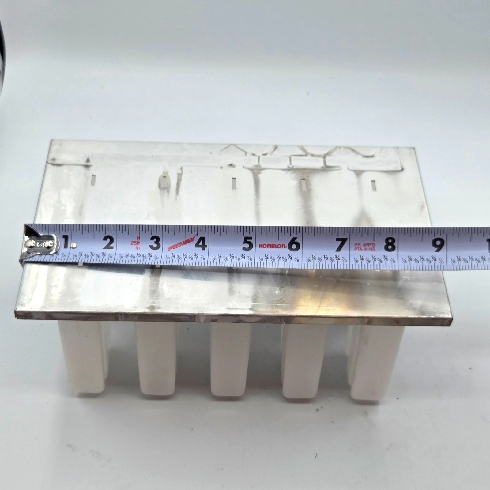 VINTAGE Stainless Steel And Plastic Popsicle Mold for 10 Ice Pops