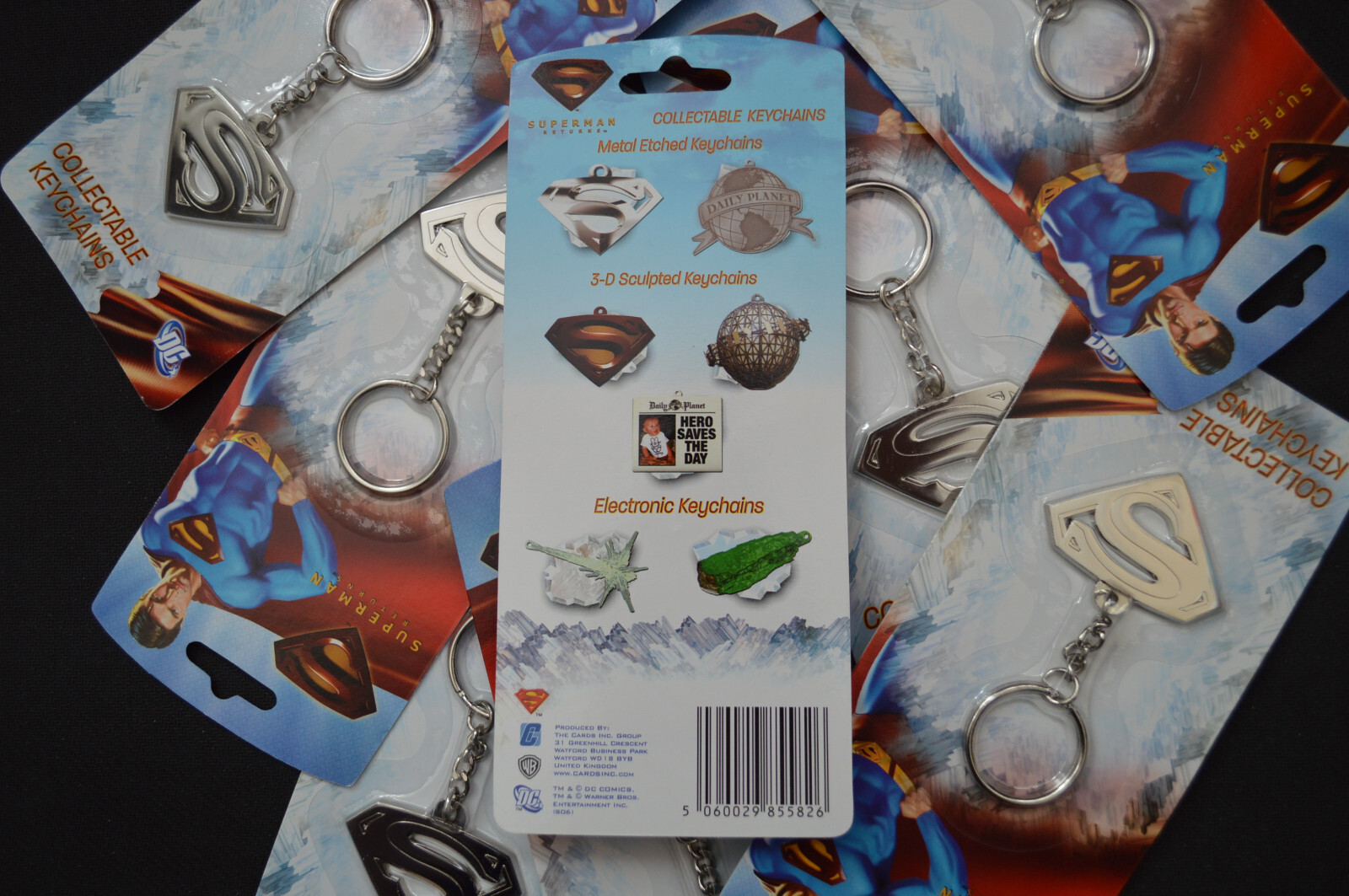 Cards Inc 2006 Superman Returns Collectable Metal Etched Keychain S Symbol Crest