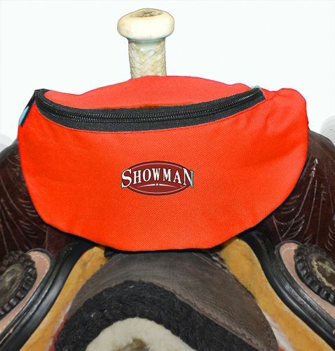 Showman Nylon Insulated Trail Horn Bag POUCH SACK w Pocket Western Saddle Bags