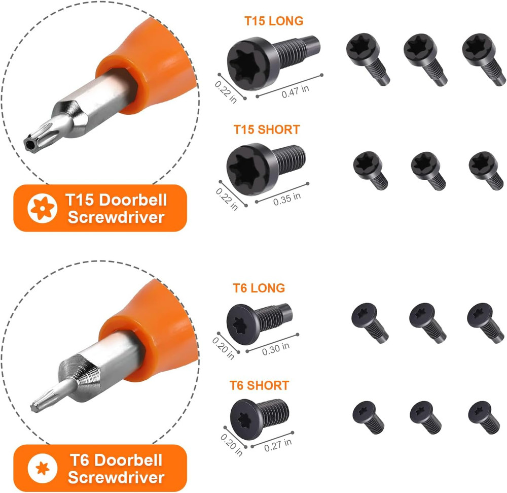 Screwdriver for Ring Doorbell Replacement, Fits All Models, Orange