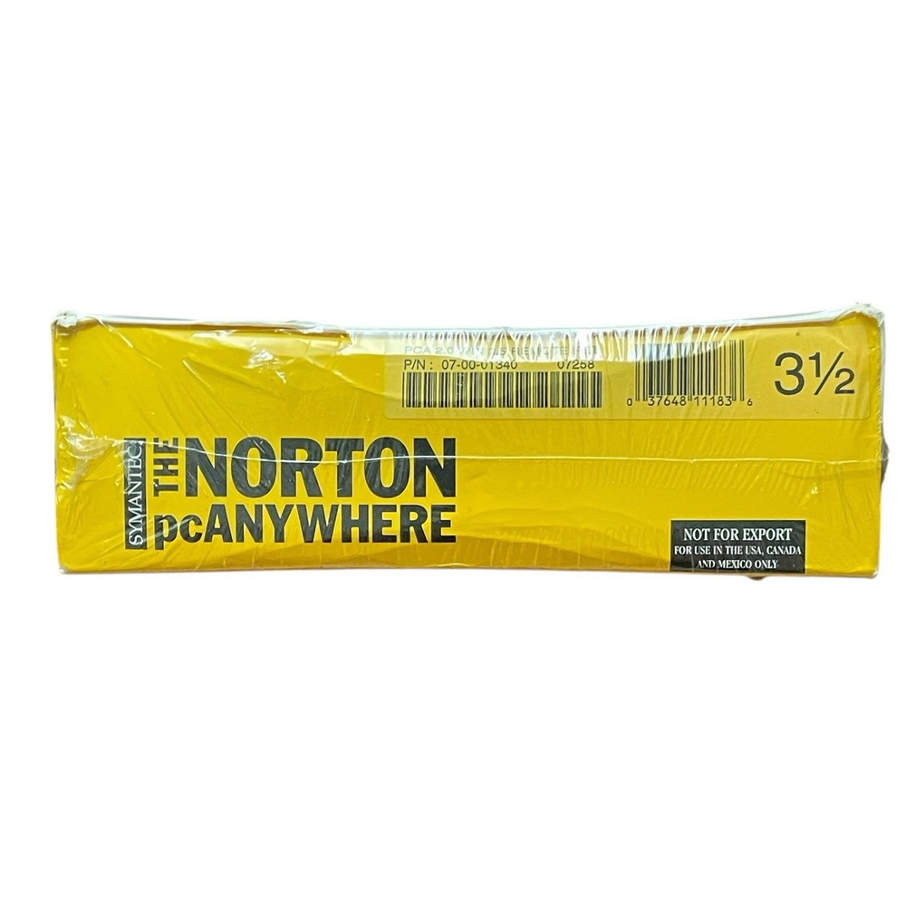 Symantec The Norton pcAnywhere Remote Access Software Version 2.0 Windows 95
