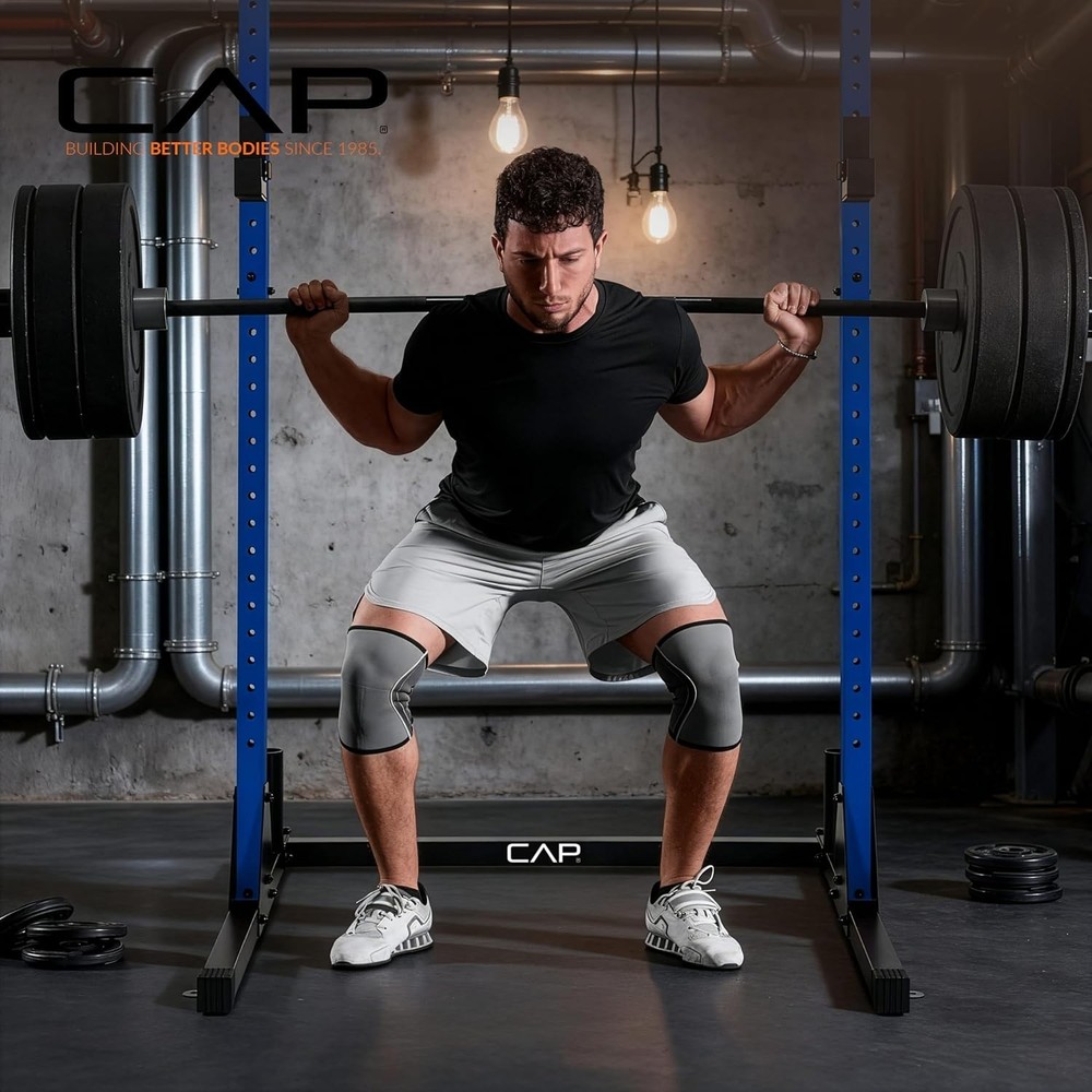 Reliable Heavy-Duty Power Rack - 500 lbs Max Capacity, Includes Storage Posts
