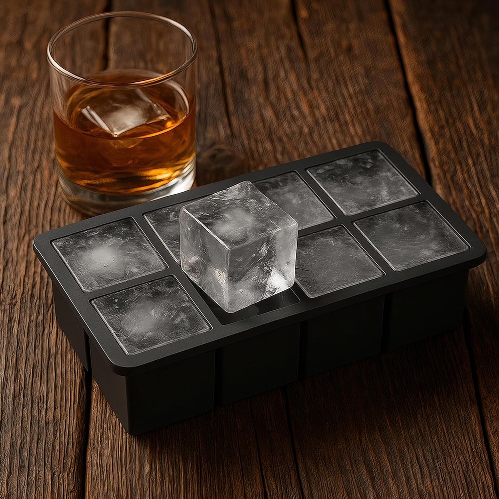 Large Silicone Ice Cube Trays - 2 Pack