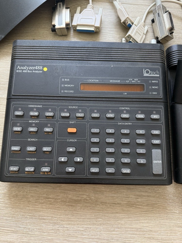 IOtech Analyzer 488 IEEE-488 GPIB Bus Analyzer Lot 2 + Cables Case