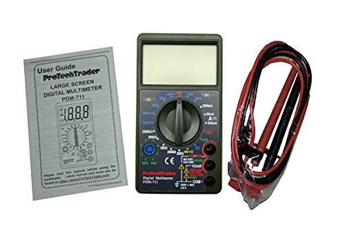 Large Screen Multimeter - Volts Ohms Amps Large Screen Multimeter PDM711