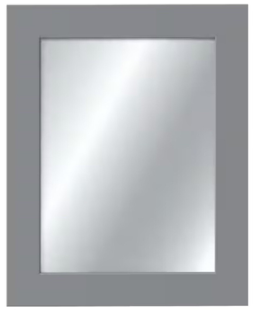 Hawthorne 24 in. W x 30 in. H Rectangular Vanity Mirror Twilight Gray