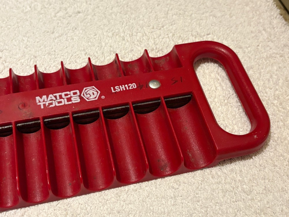Matco LSH120 Magnetic Socket Rack for 1/4" Sockets - Red