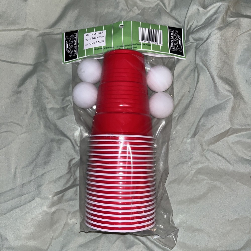 beer pong set