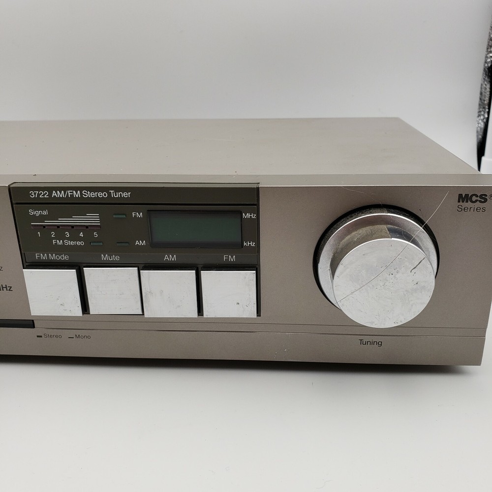 MCS Tuner 3722 Modular Component Systems AM/FM Stereo Vintage Electronics Japan