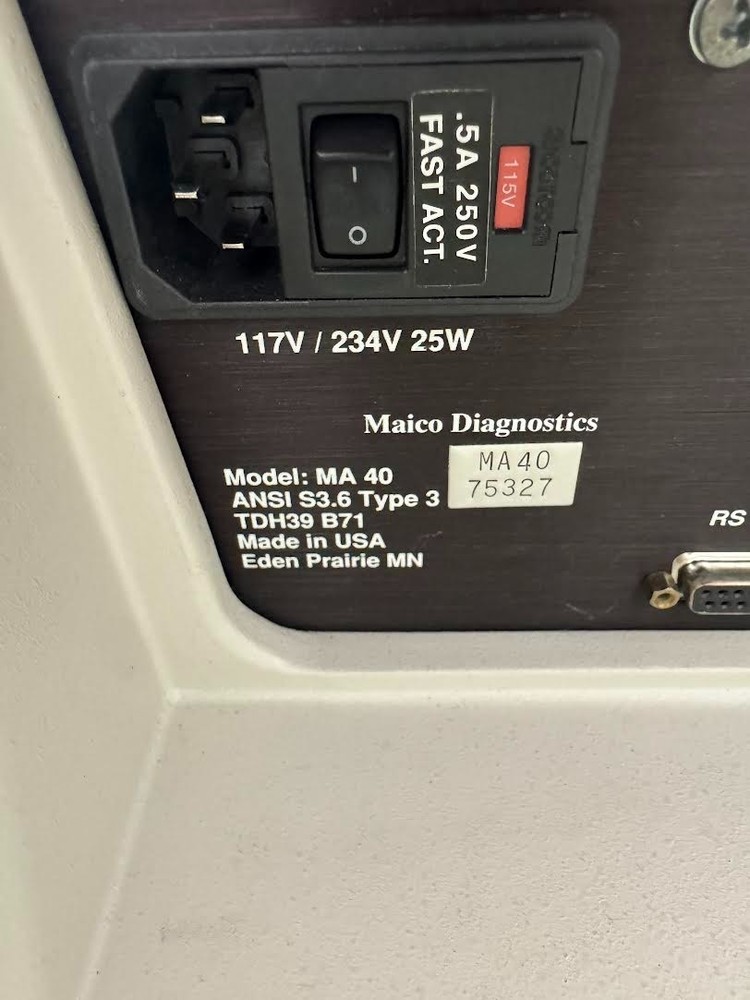 Maico MA 40 Audiometer with Headset