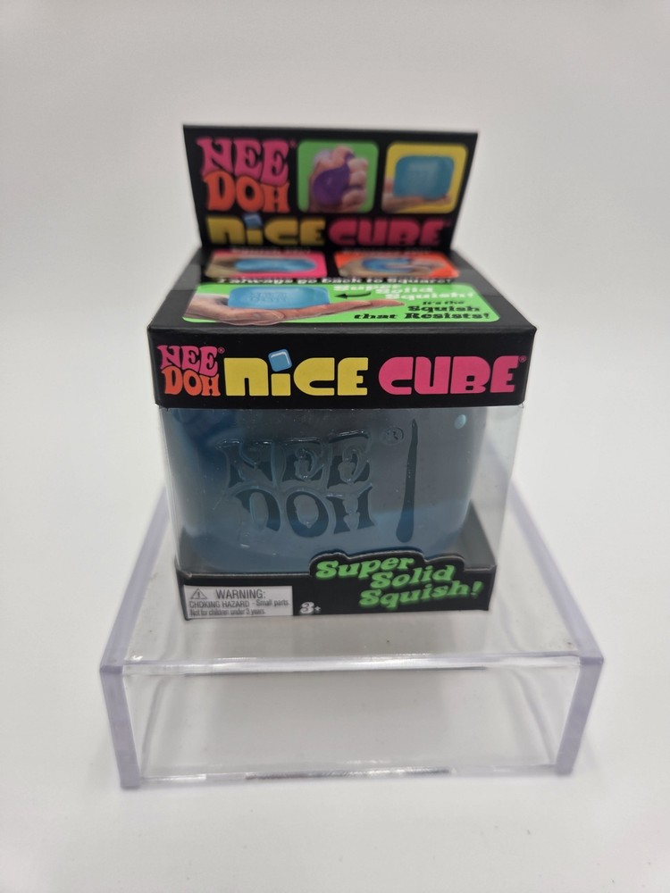 Nee Doh Nice Cube Blue Super Solid Squishy Stress Relief Toys