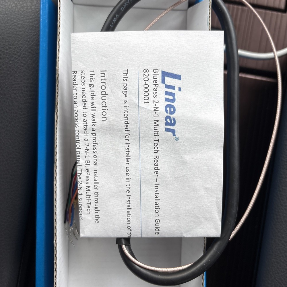 BluePass by Linear 2-N-1 Multi-Tech Reader 2N1-BTPRX 125 KHz All In One Reader