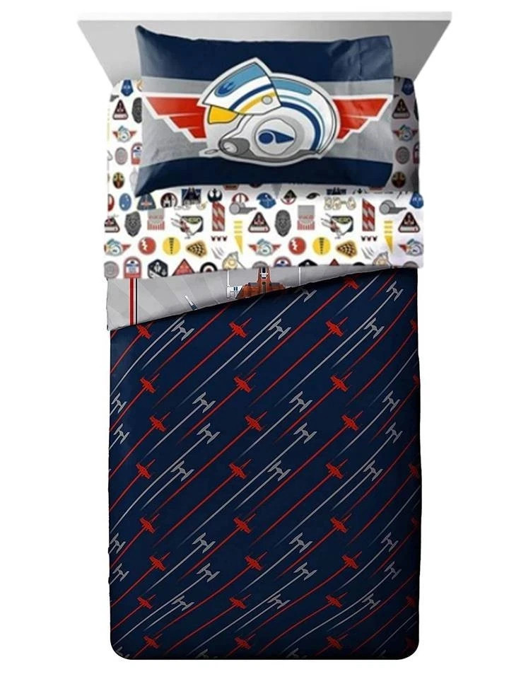 Disney Star Wars "Fly Boy" Twin Comforter ~ Grey