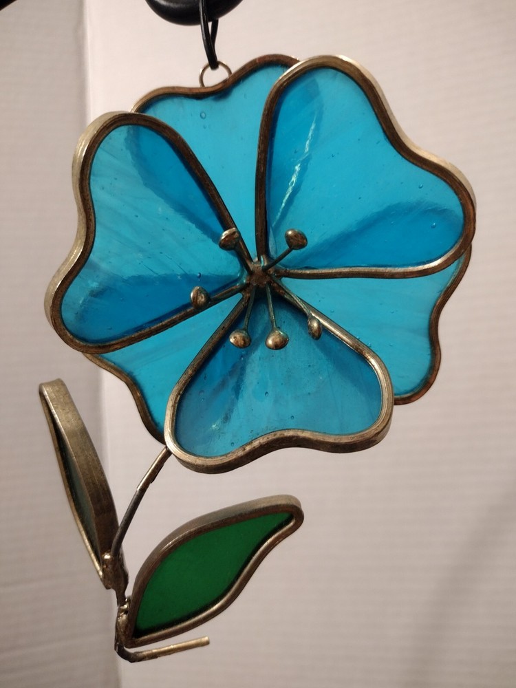 Stained Glass 3D Flower 6" Long